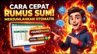 CARA CEPAT MENGGUNAKAN RUMUS SUM  -  MENJUMLAHKAN