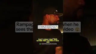 Rampage Jackson SHOCKED when he sees the Raja fighting video 😲 #rampagejackson #ufc #mma