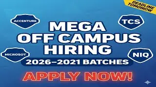 Biggest Mass Hiring 2026/2025/2024 | Accenture, Cognizant, Reliance, Concentrix,GlobalLogic (Telugu)