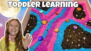 Space Learning for Toddlers | Colors, Counting & Shapes with Ms Kate | Preschool Learning Video