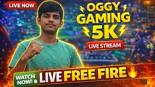 🔴 LIVE Free Fire |  Rank Push | OGGY GAMING 5K 🔥