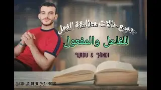 تصريف الفعل في #اللغة_الاردية .. بيكون طبقا للفاعل أم للمفعول!؟