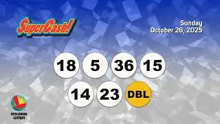 Wisconsin Lottery Evening Draw 10/26/2025