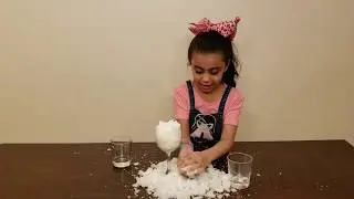 DIY Fake Snow Making for Kids - A Science Experiment with Fun