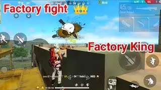 Fight on factory roof / King of factory fight - garena free fire ( Rank match)