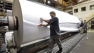 How Americans Produce 120 Tons Of  Paper Rolls Every Hour | Mass Production