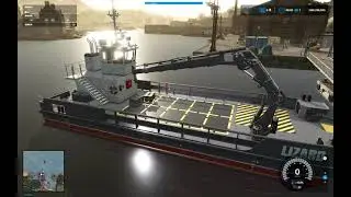 Farming Simulator 25 - Aquaculture - Cargo Ship Lift & Load Fish @ Kinlaig