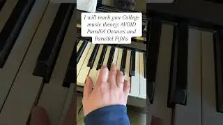 I will teach you college music theory: avoid parallel octaves and fifths #musictheoryclass