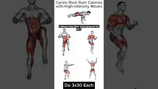 1-Minute Cardio Blast 🔥 | No Equipment Fat Burn
