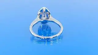 Pear shape double halo engagement ring 1.26 (ctw) in 14k gold 1005 0093