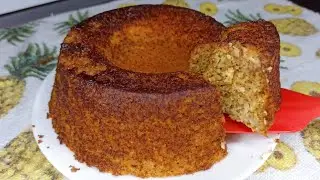 BOLO DE MAÇÃ COM APENAS 3 INGREDIENTES-SEM TRIGO,SEM LEITE,SEM ÓLEO  