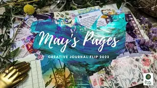 May 2022 creative journal flip - spring is here
