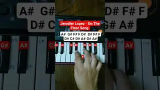 Jennifer Lopez - On The Floor Song (easy piano tutorial) #piano #viral #tiktok #harmonium #shorts