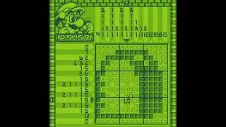 Mario's Picross - (GB) - Kinoko Course - Puzzle 1D #gameboy #nintendo #picross