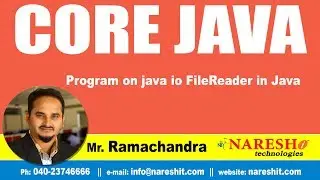 Core Java Tutorials | Program on java io FileReader in Java | Mr.Ramchandra
