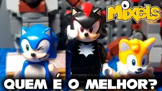 SHADOW, SONIC E TAILS em um JOGO criado pelos MIXELS