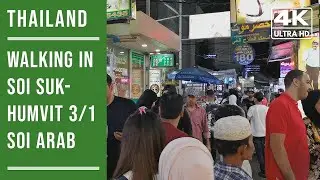 Walking Soi Arab in Bangkok when the World was still ok (4k)