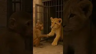 Baby Monkey Rio Saves a Tiger Cub | Heartwarming Jungle Story #ai