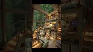 🌿 Cozy Nature Loft Apartment Tour Multi Level Forest View Dream Home ✨