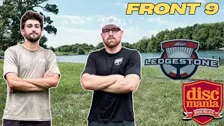 DISCMANIA DOUBLES w/ Gavin Babcock! | Disc Golf Pro Tour - Ledgestone Open FRONT 9