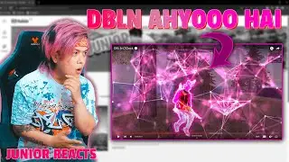 Junior Reacts @DBLN-t9v New Crazy Editing Video  | Garena - FreeFire | Free UC Codashop