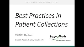 Best Practices in Patient Collections
