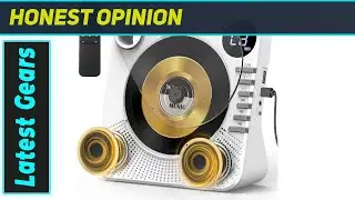 Настольный CD-плеер Bluetooth с двумя динамиками Hi-Fi | Лучшая домашняя аудиосистема с пультом д...
