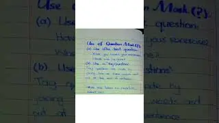Use of question mark#english#englishlearningskills
