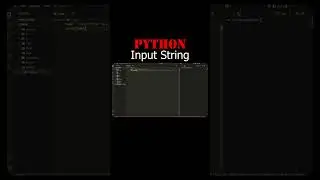 How to Taking String Input from The User in Python Language | 