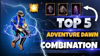 TOP 5 ADVENTURE DAWN BUNDLE FREE FIRE COMBINATION 🔥| BEST DRESS COMBINATION LIKE MENA SERVER💯|