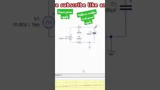 How to wiring halfwave rectifier type power supply #basictutorial