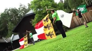 Fahnenschwingen am  Turnersee