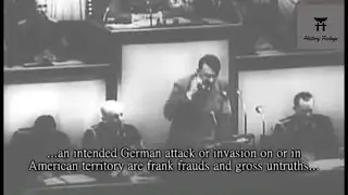 Adolf Hitler Ridicules U.S. President F.D Roosevelt's Plea to Avoid Aggression- April 28 1939