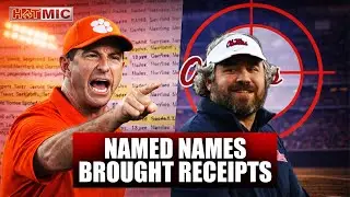 Dabo Swinney Named Names With Receipts, Turns Ole Miss In To NCAA For Tampering | OutKick Hot Mic