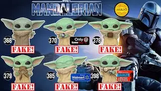 Comparisons of fakes by Funko POP! Mandalorian Grogu!