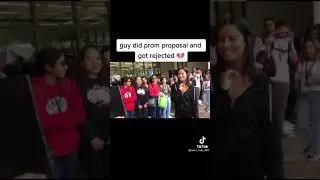 dude gets rejected to prom infront of the whole school