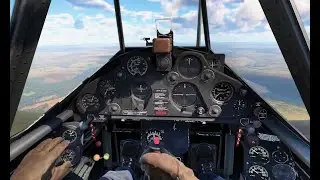 Первый бой на финском истребителе B-239 в VR шлеме в War Thunder.