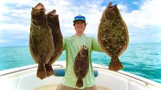 HUGE Flounder CATCH, CLEAN & COOK (End of North Carolina Flounder Season 2020 )