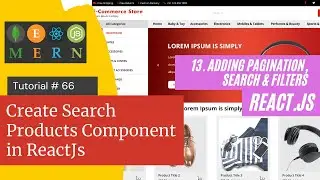 React js Tutorial # 66| Create Search Products Component in ReactJs |E-Commerce site