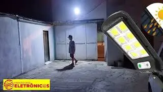 Luz Solar LED 600W Refletor Ilumina&ccedil;&atilde;o Ecol&oacute;gica Sem Fio com Sensor de Presen&ccedil;a modelo - LKY0018A
