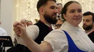KÚTY (SLOVENSKO)-Z KROJOVANÉHO PLESU s dechovou hudbou ZLAŤULKA (Slovenská beseda 2.)