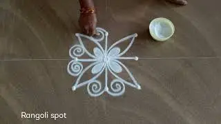 Aani Madham Friday Kolam  ||  simple design