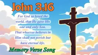 JOHN 3:16 BIBLE MEMORY VERSE SONG FOR KIDS | UPBEAT AND FUN | KIDS WORSHIP |