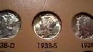 Полный комплект головы Mercury Dime/Winged Liberty.