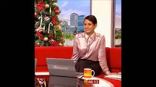 Naga Munchetty in a pink satin blouse (12-24-2021)