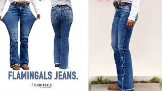 【Flamingals】Raw Hem Button Side Mid Waist Bootcut Jeans Without Belt#jeans #ootdguide #fashion
