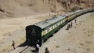 Jaffar Express train - Aerial footage - Exclusive video after attack in Balochistan