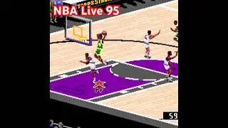 Shawn Kemp Highlights - NBA Live 95 #retrogaming #sega #easports