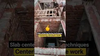slab centering boxing techniques , centering structure work on site #centering #home #construction