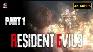RESIDENT EVIL 3 REMAKE Gameplay Walkthrough Part 1 - Intro & Downtown [4K 60FPS PS5] - No Commentary